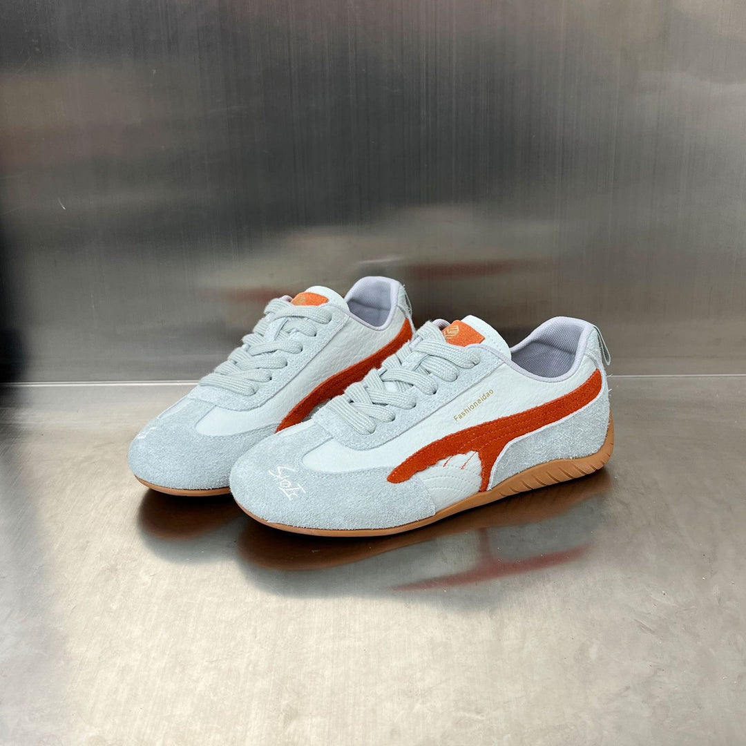 Damen Modische Sneakers mit elegantem Obermaterial und rutschfester Sohle EB