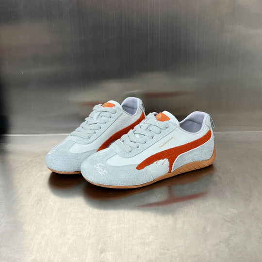 Damen Modische Sneakers mit elegantem Obermaterial und rutschfester Sohle EB