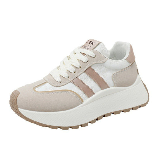 Damen modische Sneakers mit verstärktem Sohlenprofil und atmungsaktivem Obermaterial EB