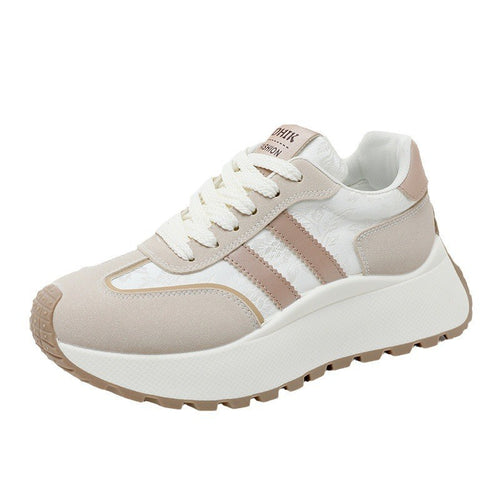 Damen modische Sneakers mit verstärktem Sohlenprofil und atmungsaktivem Obermaterial EB