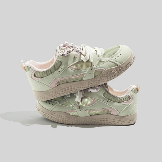 Damen Sportliche Sneaker mit strukturiertem Obermaterial und rutschfester Gummisohle EB