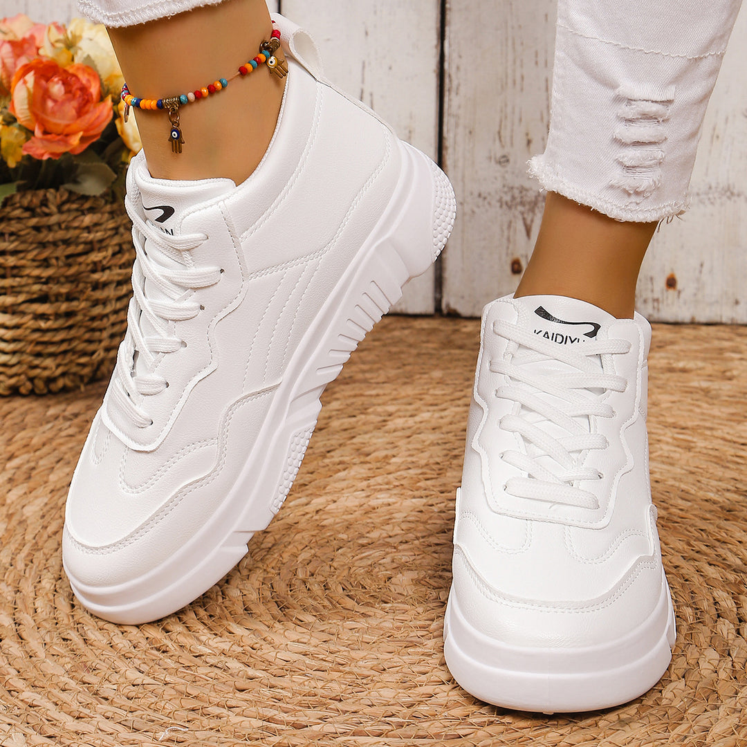 Damen Freizeitsneaker mit hohem Schaft und strukturierter Gummisol EB