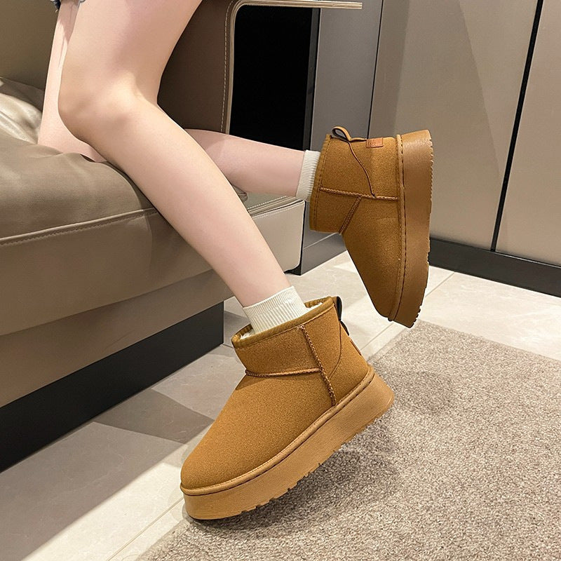 Damen Gemütliche Fleece-Stiefeletten EB