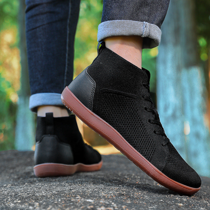 Damen Sportliche High-Top Sneakers mit atmungsaktivem Mesh-Obermaterial und rutschfester Sohle EB