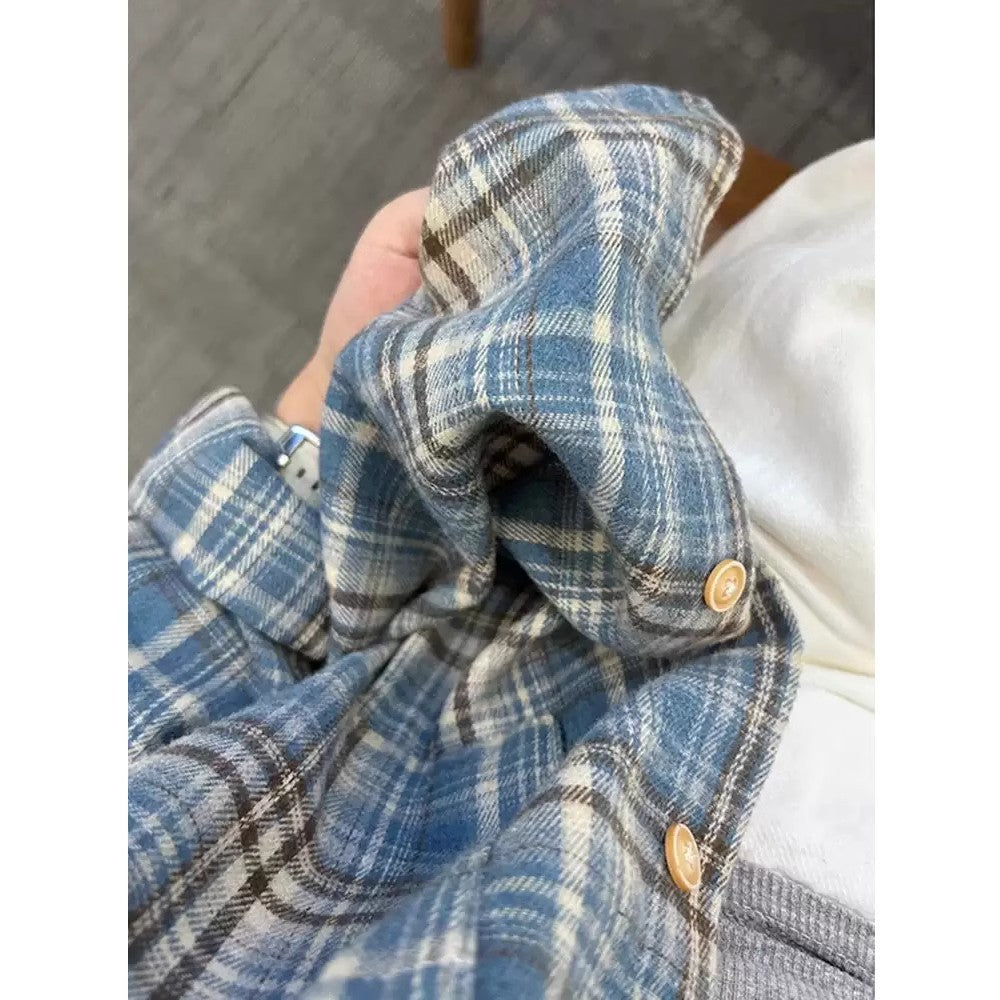 Damen lässige Karottenjeans mit weitem Bein und Oversized-Hemd EB