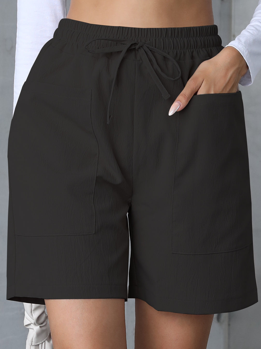 EB | Große Shorts mit hoher Taille und weitem Bein