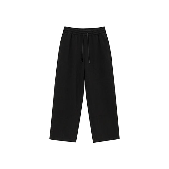 Unisex Relaxed-Fit Loungehose mit hohem Elastikbund, Kordelzug und geradem Bein EB