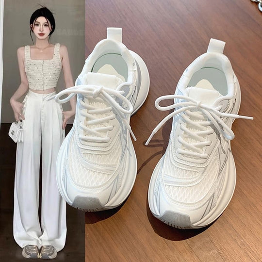 Damen Hochwertige Lauf-Sneaker mit atmungsaktiver Mesh-Oberfläche und dämpfender Sohle EB