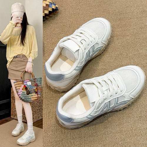 Damen sportive Sneaker mit atmungsaktivem Obermaterial EB
