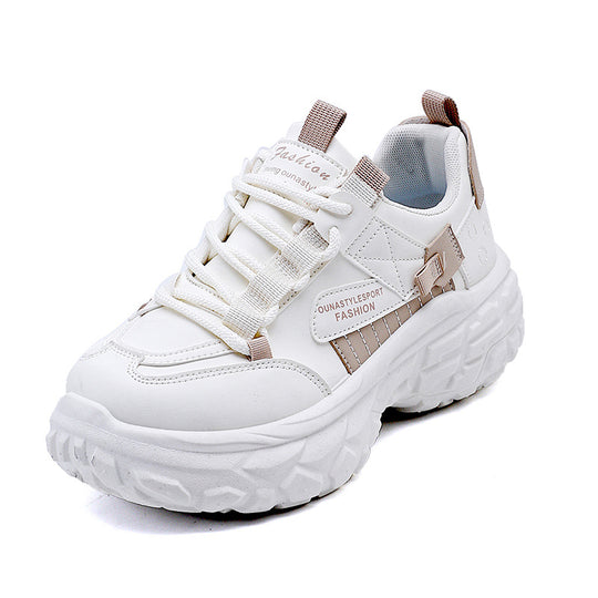 Damen Komfortable Lauf- und Freizeitschuhe mit dicker Sohle EB