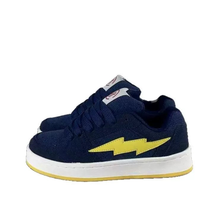 Damen Sportliche Sneakers mit auffälligem Blitz-Design EB
