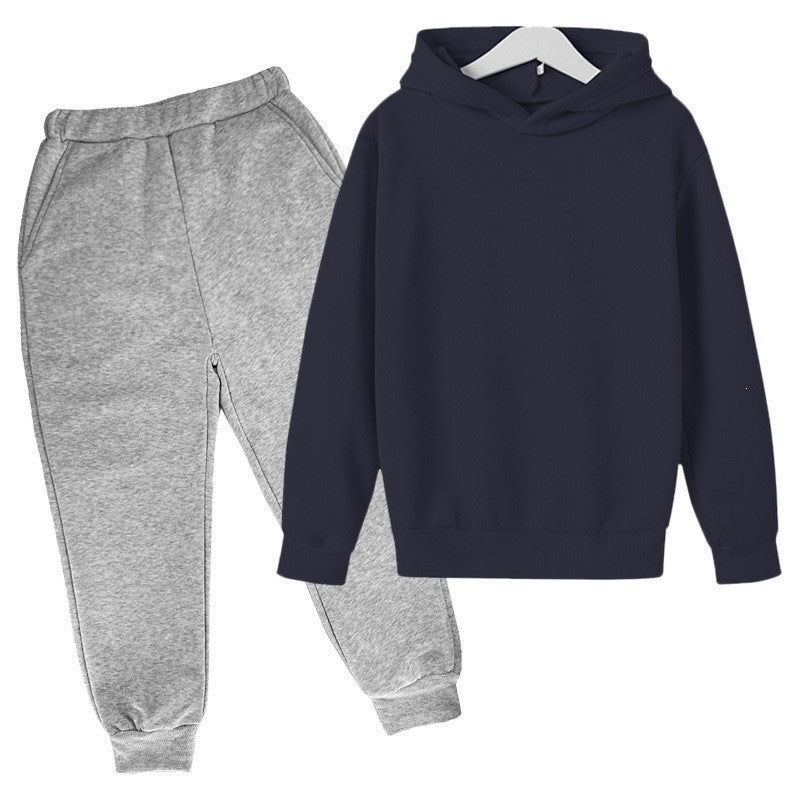 Unisex nan komfortables Hoodie und Jogger Set aus French Terry mit elastischem Bund und Rippbündchen EB