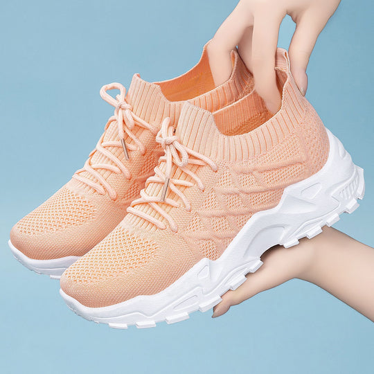 Damen Atmungsaktive Lauf-Sneaker mit flexiblem Design und rutschfester Sohle EB