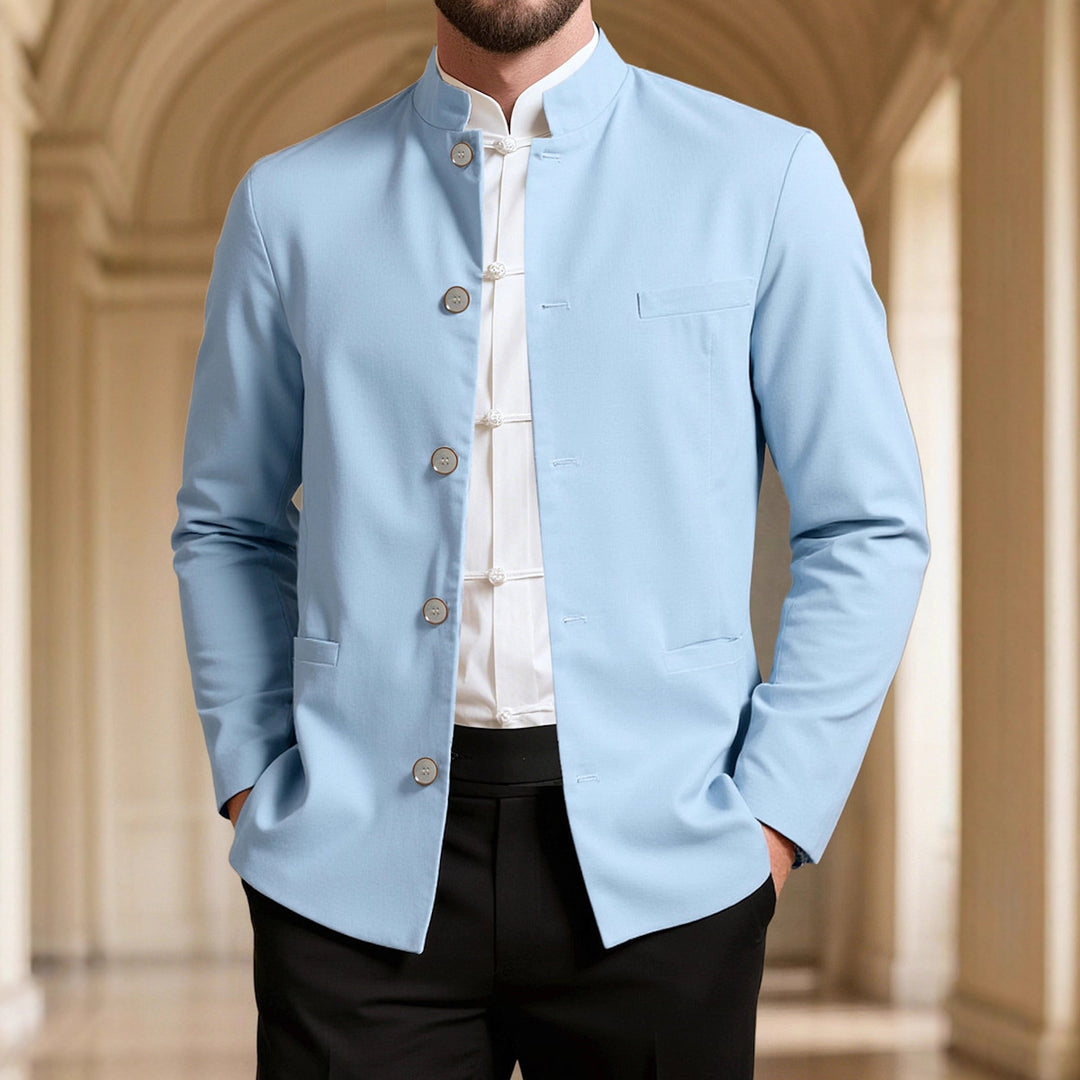 Herren modischer Stehkragenblazer EB
