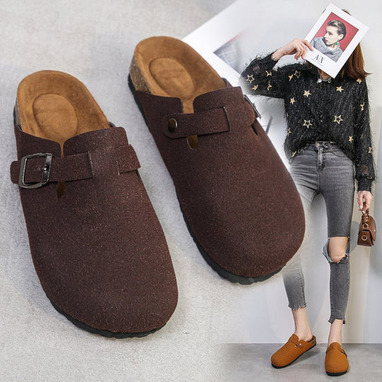 Damen Bequeme Clogs mit verstellbarem Riemen und anatomischem Fußbett EB
