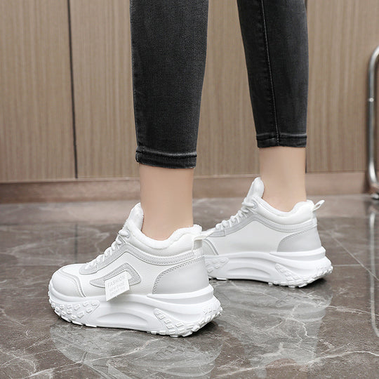 Damen High-Top Sport Sneakers mit warmem Innenfutter und rutschfester Sohle EB