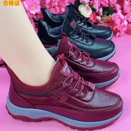 Damen Sportliche und bequeme Schnürsneaker mit dämpfender Sohle EB