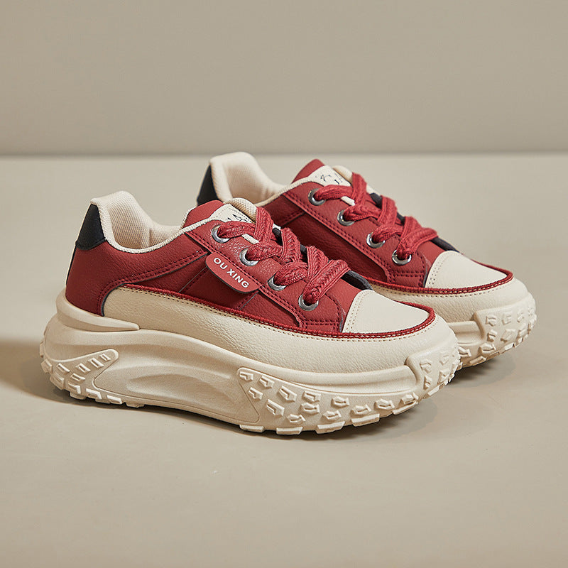 Damen Sportliche Chunky Sneakers mit dämpfender Sohle und robustem Profil EB