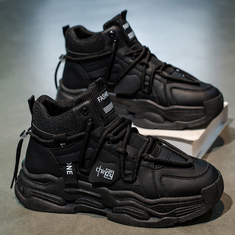 Damen Modische High-Top Sneakers mit robustem Design und atmungsaktiver Oberflächenstruktur EB