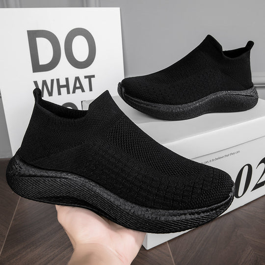 Damen Sneakers mit elastischem Strick-Obermaterial und rutschfester Sohle EB
