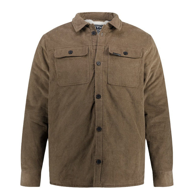 Herren Cordjacke mit praktischen Brusttaschen und modernem Schnitt EB