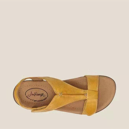 Damen Komfortable Sandalen mit ergonomischem Design und verstellbarem Klettverschluss EB