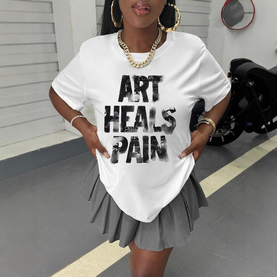 Damen T-Shirt mit kreativem grafischen Spruch EB