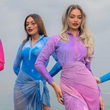 Damen Modischer Schwimmanzug mit Hijab EB