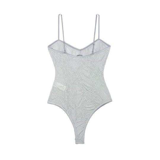 Damen Spitzenbody mit verführerischem Design und zarten Trägern EB