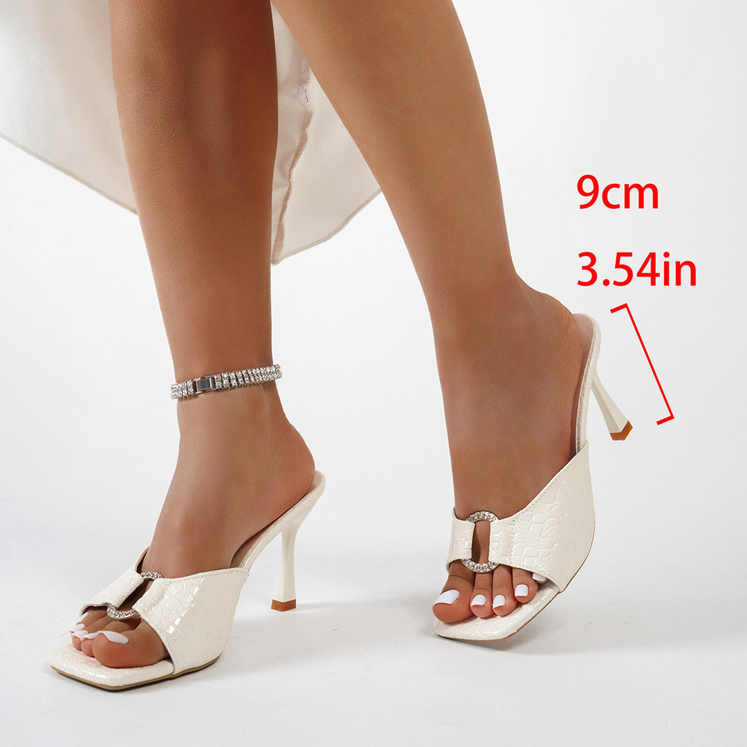 Damen Edle Slingback-Heels aus Glattleder EB