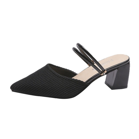 Damen Slingback-Pumps mit elegantem Riemchen und modischem Blockabsatz EB