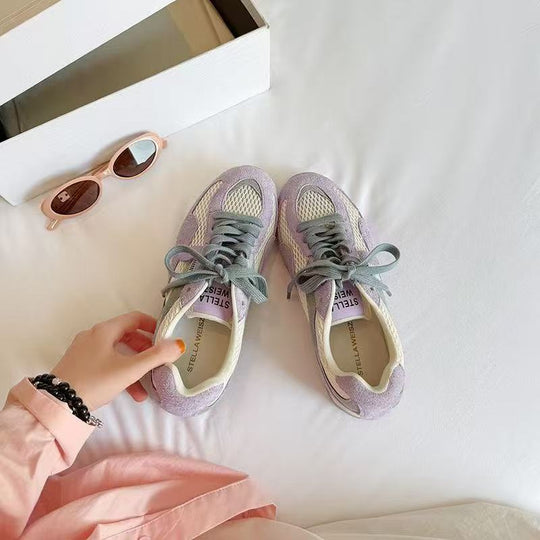 Damen Sportliche Sneakers mit atmungsaktiver Mesh-Oberfläche und dämpfendem Sohlenprofil EB