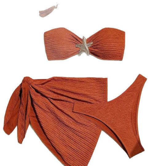 Damen Bandeau-Bikini mit eleganter Wickel-Option EB