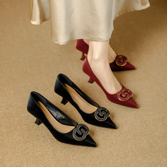 Damen elegante spitze Pumps mit modischem Design und prächtigen Schmuckdetails EB