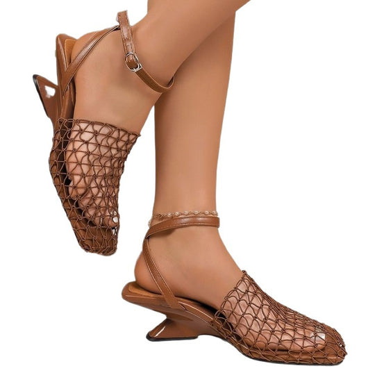 Damen geflochtene Sling-Sandalen EB