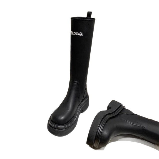 Damen Strapazierfähige und modische Stiefel mit hohem Schaft EB