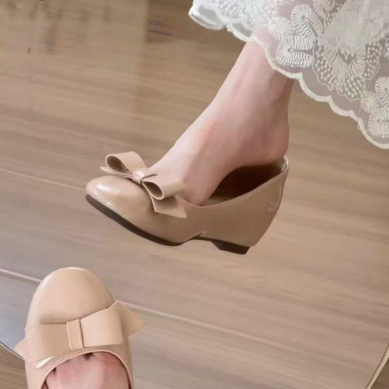 Damen elegante Ballerinas mit dekorativer Schleifenapplikation EB