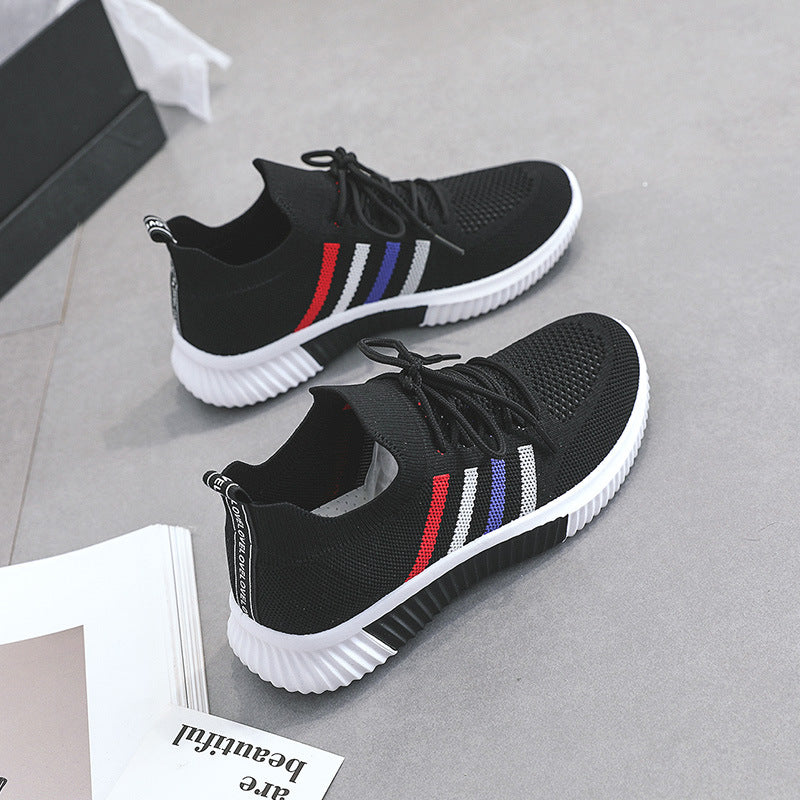Damen Leichte Freizeit-Sneaker mit atmungsaktiver Mesh-Oberfläche und flexibler Laufsohle EB