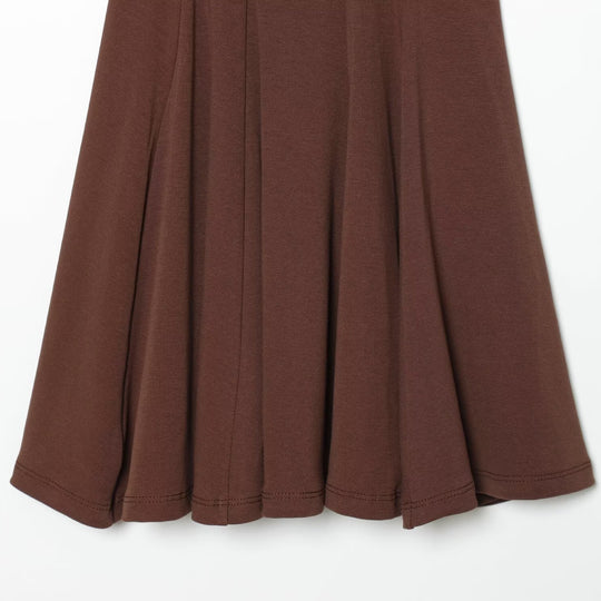 Damen luftiges Spaghettiträgerkleid mit schwingendem Rock EB