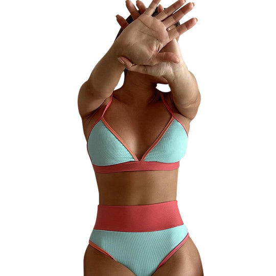 Damen Hochtailliertes Bikini-Set mit komfortablem Tragegefühl EB