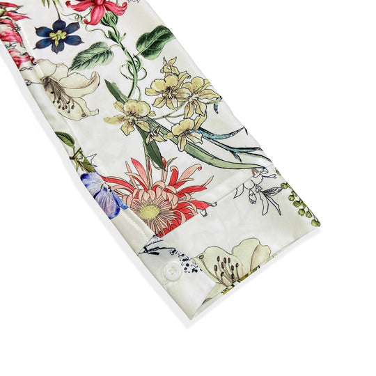Damen elegante Bluse mit floralem Design und bequemen Schnitt EB