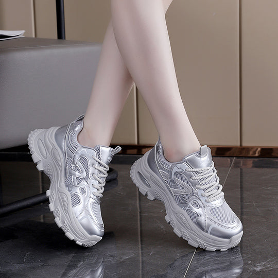 Damen Leichte Lauf-Sneaker mit luftdurchlässiger Mesh-Oberfläche und dämpfender Sohle EB