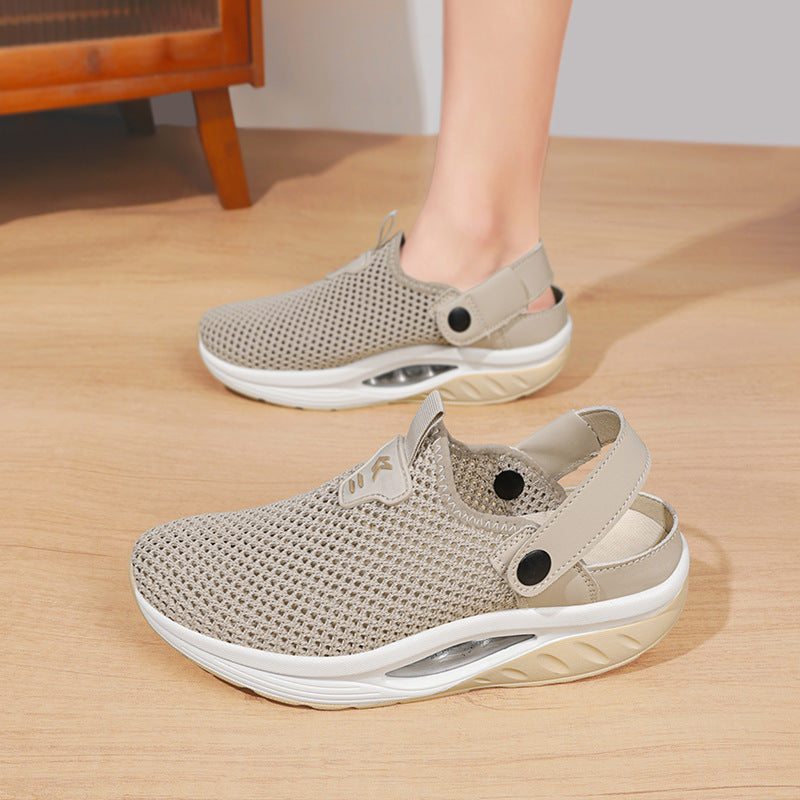Damen Atmungsaktive Clogs mit dämpfender Sohle EB
