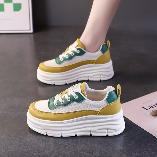 Damen Trendige Sneakers mit komfortabler Plateau-Sohle und modischem Design EB