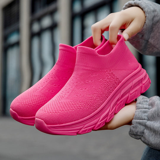 Damen Hochleistungs-Sneaker mit flexiblem Strick-Obermaterial und dämpfender Sohle EB