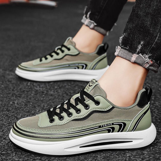 Damen Sportliche Sneakers mit atmungsaktiver Mesh-Oberfläche und stabiler Laufsohle EB