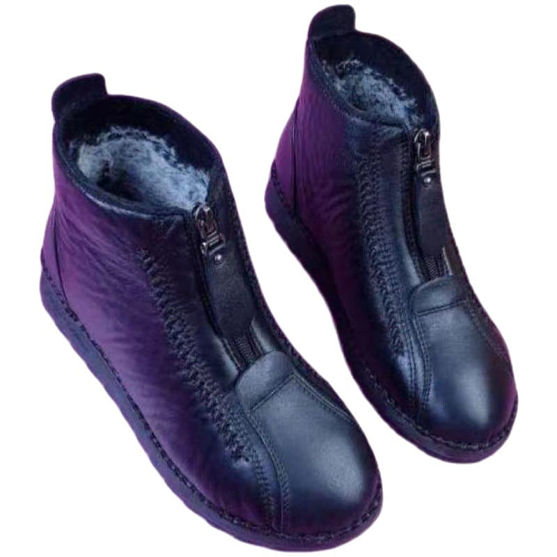 Damen Stiefeletten mit praktischem Reißverschluss und bequemer Innenausstattung EB