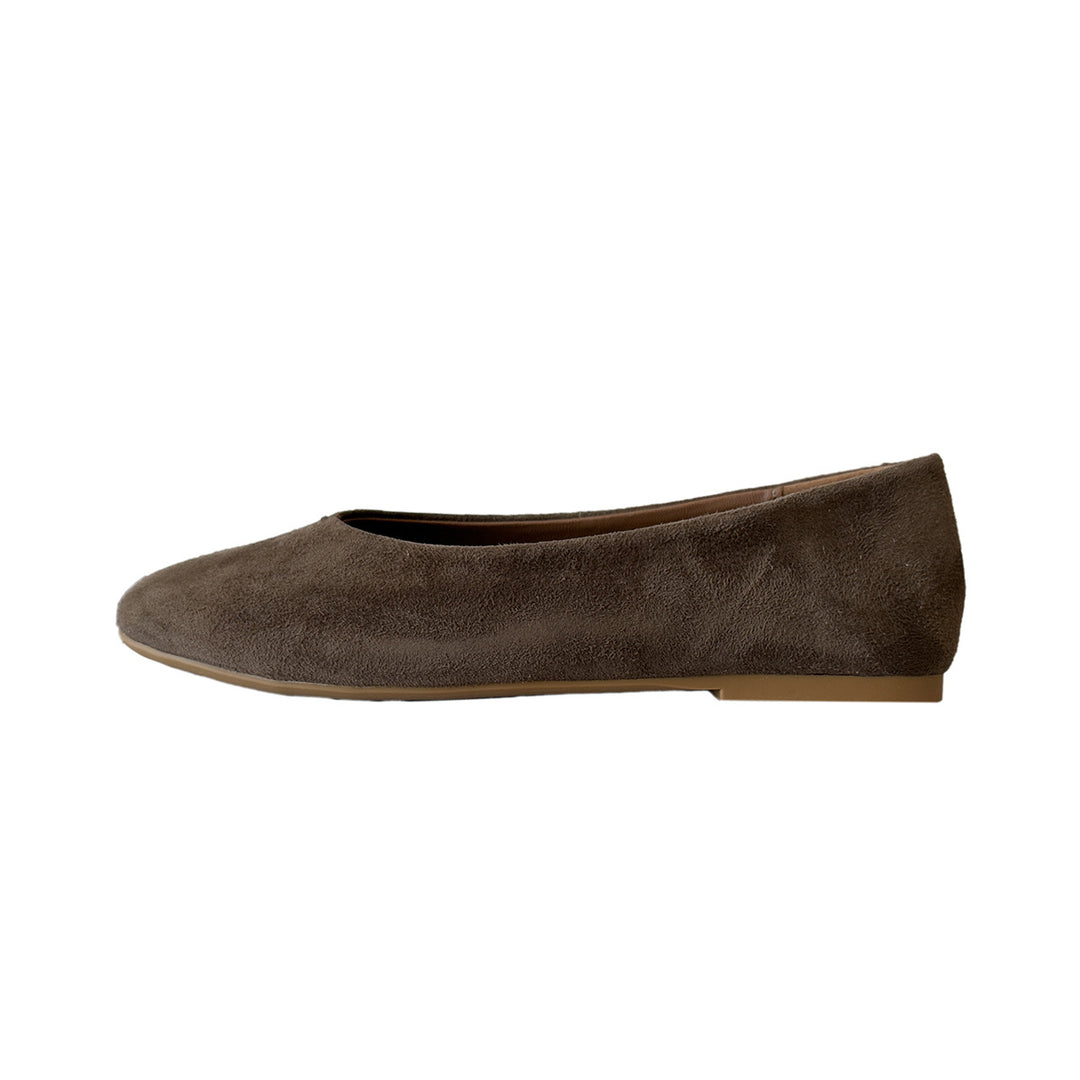Damen Komfortable Ballerinas aus hochwertigem Wildleder EB