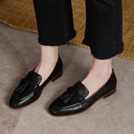 Damen Mokassins mit modischen Quasten und eleganter Sohle EB