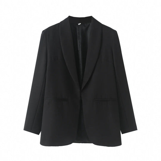 Damen eleganter Blazer mit einzigartigem Schnitt und Taschen EB